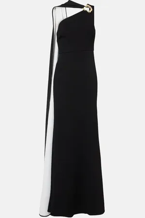 Roland Mouret Vestido de fiesta de cady con capa