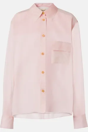 Khaite Blusa Yatty de organza de seda