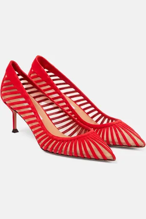 Aquazzura Salones Passions 65 de ante y malla