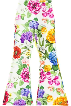Dolce & Gabbana Pantalones flared en mezcla de algodón