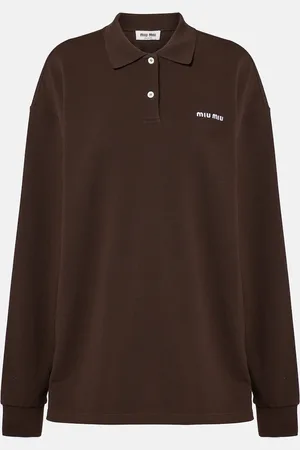 Miu Miu Polo de piqué de algodón