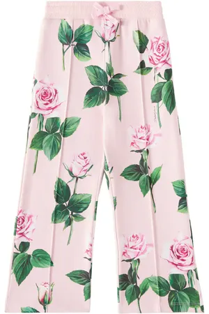 Dolce & Gabbana Pantalones deportivos de algodón floral