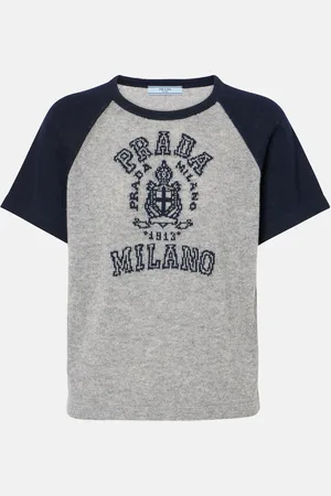Prada Camiseta de cachemir con logo