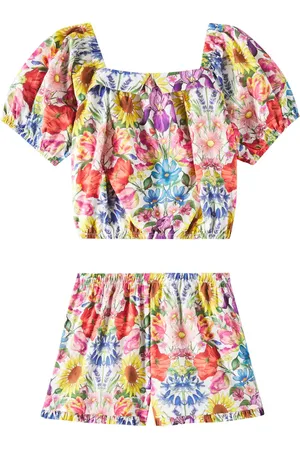 Tartine Et Chocolat Set de top y shorts de algodón floral