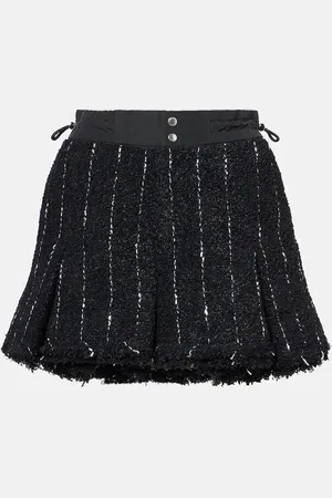 SACAI Shorts de tweed a rayas