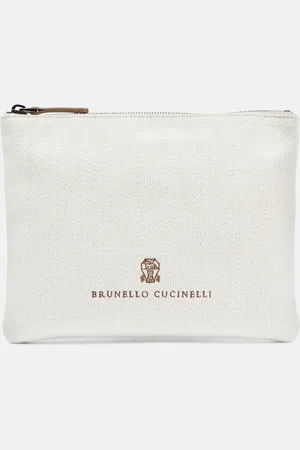 Brunello Cucinelli Clutch Leisure Small de lona