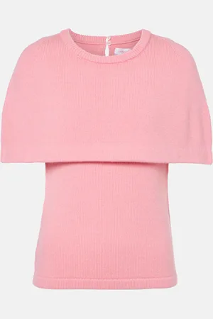 Carolina Herrera Top de lana y cachemir con capa