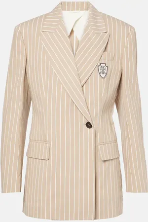 Brunello Cucinelli Blazer de algodón y seda