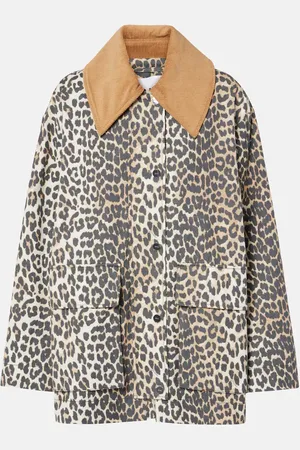 Ganni Chaqueta de lona estampada