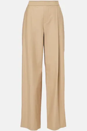 Vince Pantalones anchos de algodón y lana