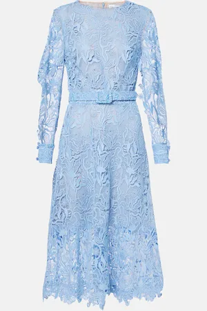 Oscar de la Renta Vestido de cóctel de encaje floral