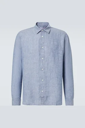 Orlebar Brown Camisa Justin en chambray de lino