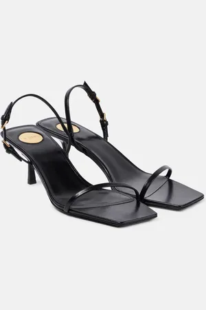 Saint Laurent Sandalias Jaspe de piel