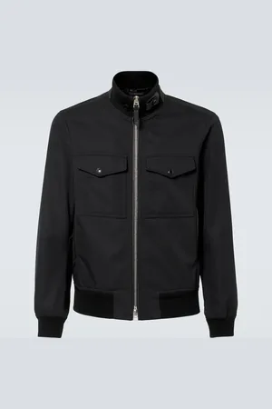 Tom Ford Chaqueta de sarga de algodón y seda