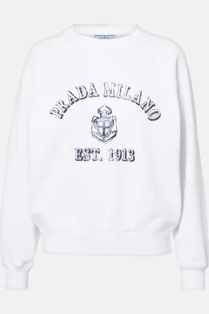 Prada Sudadera de jersey de algodón con logo