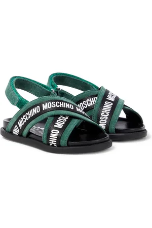 Moschino Sandalias de piel con logo