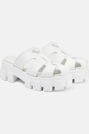 Prada Sandalias de pescador con plataforma