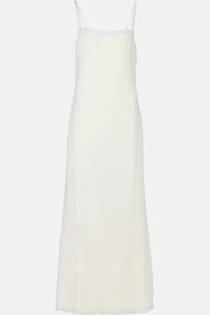GABRIELA HEARST Vestido lencero Avebury de seda plisado