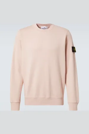 Stone Island Sudadera en jersey de algodón con logo