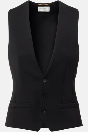 Saint Laurent Chaleco de lana