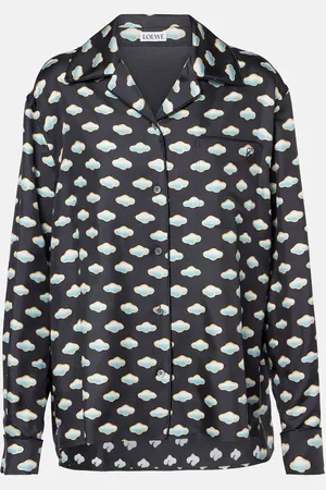 Loewe Blusa de pijama de seda estampada