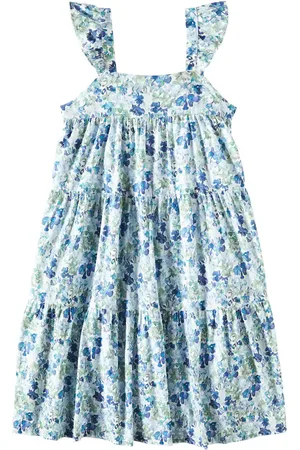 Tartine Et Chocolat Vestido de algodón floral a capas