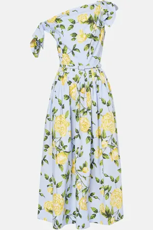 Oscar de la Renta Vestido de popelín de mezcla de algodón