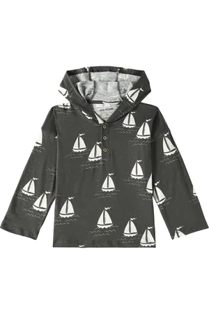 Mini Rodini Sudadera con capucha Sailing Boats