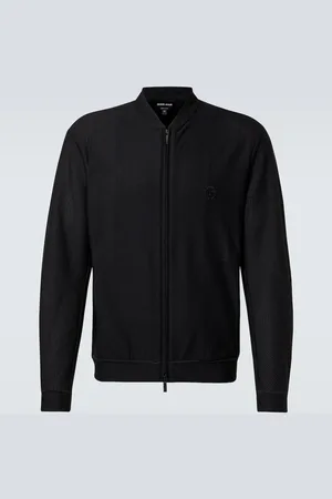 Giorgio Armani Chaqueta bomber de punto