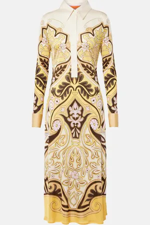 La DoubleJ Vestido midi Perry estampado
