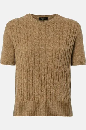 Loro Piana Top Treccia de cachemir trenzado