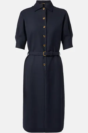 Loro Piana Vestido camisero de lino y lana