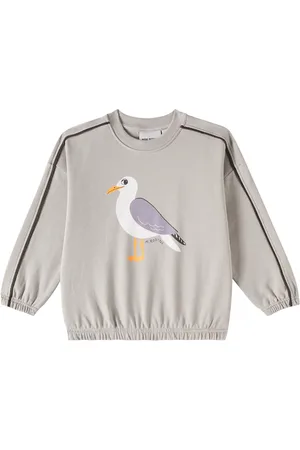 Mini Rodini Sudadera Seagull de jersey de algodón