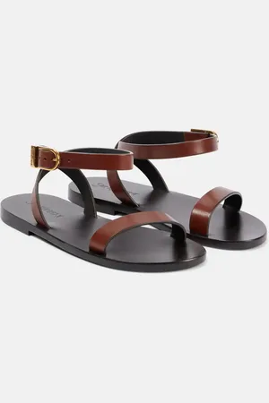 Saint Laurent Sandalias Sahara de piel