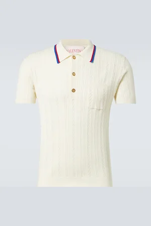 VALENTINO Polo de algodón trenzado