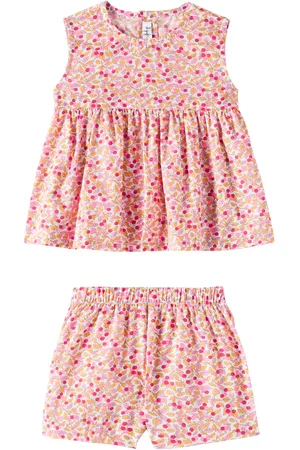 Il gufo Bebé - set de camisa y shorts de algodón