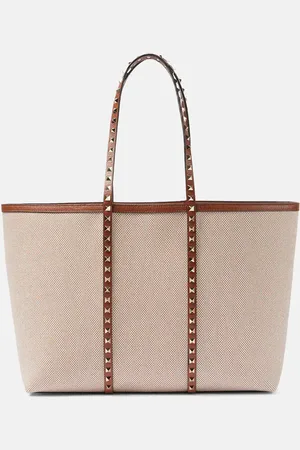 VALENTINO GARAVANI Tote Rockstud Large de lona