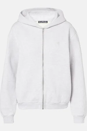 Acne Studios Sudadera de algodón con cremallera