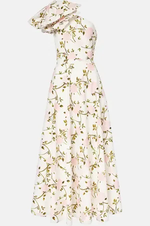 Giambattista Valli Vestido de cóctel asimétrico de algodón