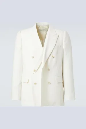 DRIES VAN NOTEN Blazer de lino, lana, seda y cachemir