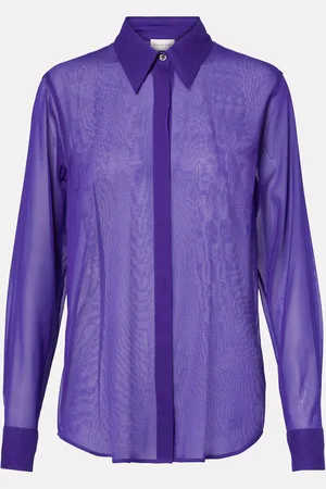 DRIES VAN NOTEN Camisa de mezcla de seda