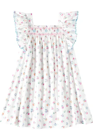 Louise Misha Vestido Martine de popelín de algodón