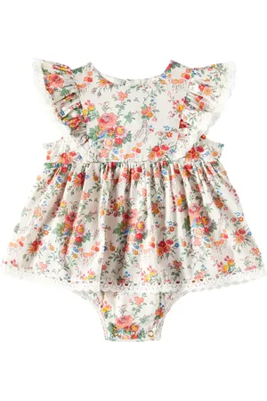 Louise Misha Bebé - vestido Lena de gasa de algodón floral