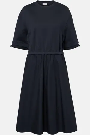 Moncler Vestido midi de algodón