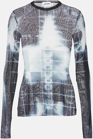 Jean Paul Gaultier Top Squeletor de malla