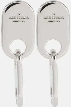Acne Studios Pendientes Chain Lock con logo
