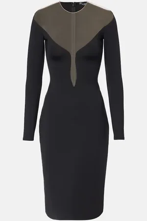 MUGLER Vestido corto con abertura