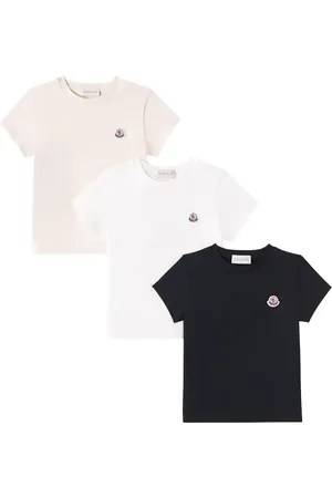 Moncler Set de 3 camisetas de jersey de algodón