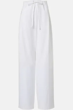 Khaite Pantalones anchos Trenton de popelín