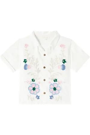 Louise Misha Camisa Alova de algodón floral